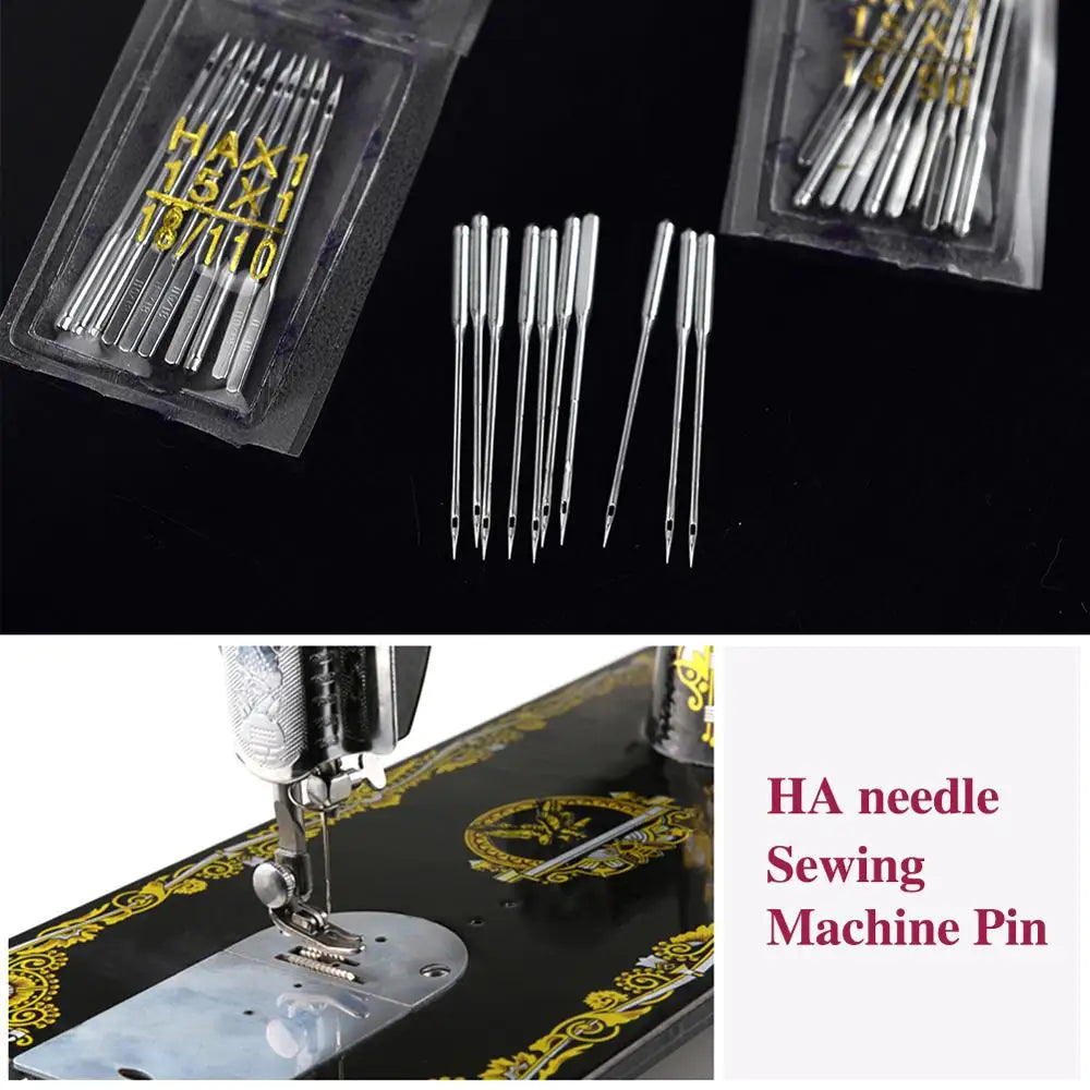 10pcs Domestic Sewing Machine Needles 5 sizes 9 11 14 16 &18 Universal Needle For Singer Brother Toyota Janome Stainless Steel HIP