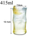 415ml Striped Glass Tumbler | Heat-Resistant Drinkware Glass Tumbler HIP 1pcs 415ml