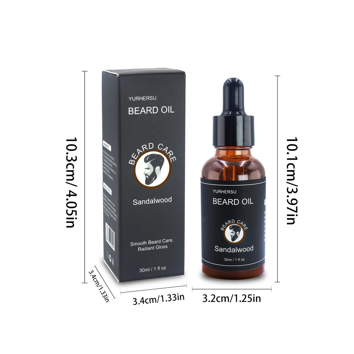 YURHERSU 30ml Beard Growth Oil – Thick, Soft & Smooth Beard Growth Oil HIP