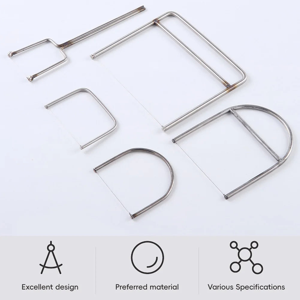 Universal Stainless Steel Clay Sculpture Art Supplies Adjustable Ceramic Wire Clay Cutter U Shape Precision Pottery Cutting Tool HIP
