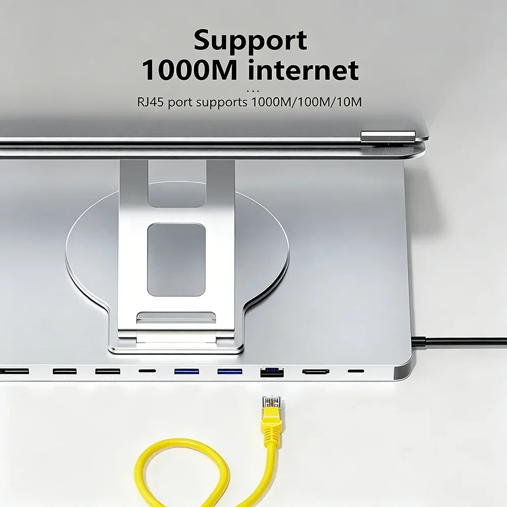 KEBIDUMEI 9-in-1 USB-C Docking Station | 4K HDMI, 100W PD USB-C Docking Station HIP