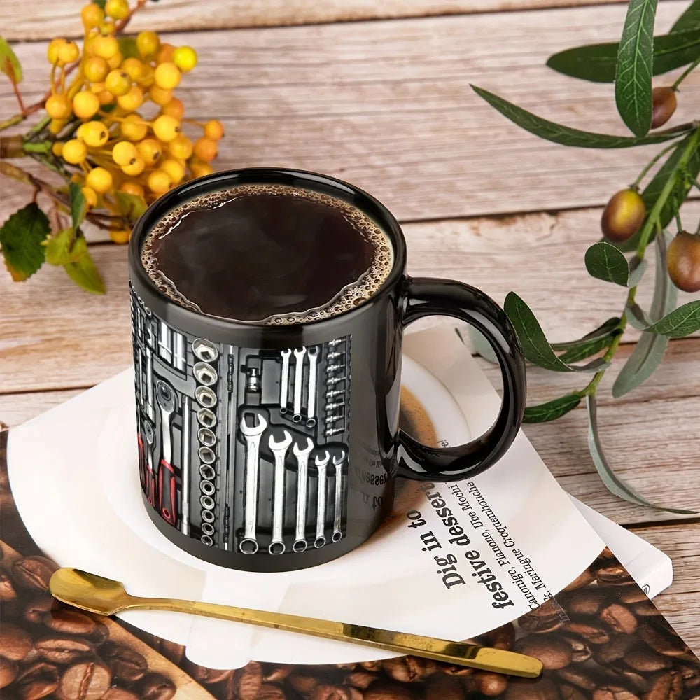 Mechanic Toolbox Coffee Mug – 325ml Ceramic Wrench Gift Novelty Coffee Mug HIP