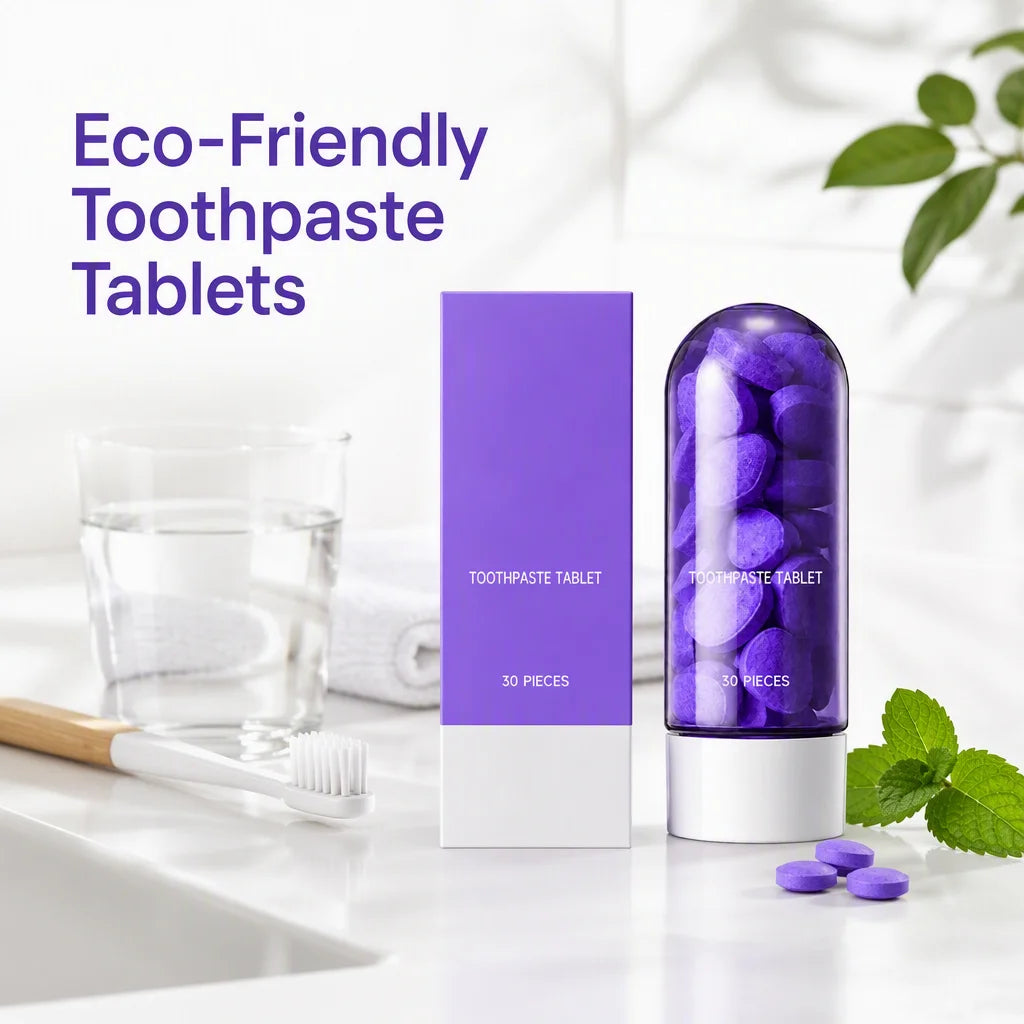 Purple Mint Toothpaste Tablets – Brightening & Fresh Breath Toothpaste Tablets HIP