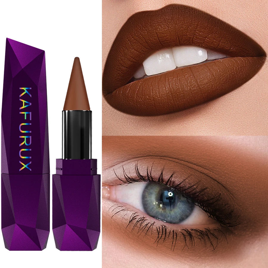 1pcs Lipstick Waterproof Sexy Red Matte Contour Tint Lipstick Lasting Non-Cup Lipliner Pen Moisturizing Lip Makeup Cosmetic HIP 204