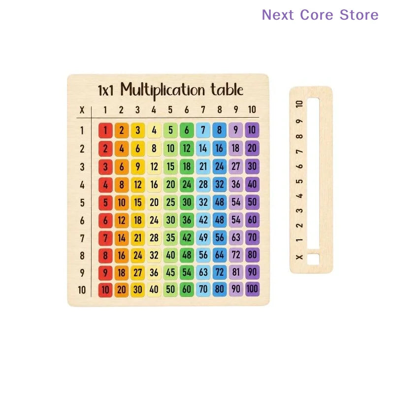 Wooden Sliding Multiplication Table Board for Kids | Math Toy Educational Math Board HIP