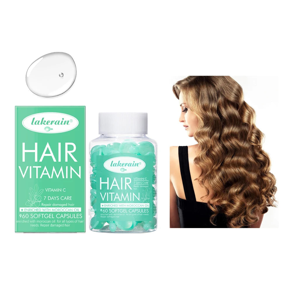 Hair Treatment Serum&Hair care capsules Comfort Hair Care Vitamin Oil Multi-functional Strengthening Smoothing Hair Care Liquid HIP 6green
