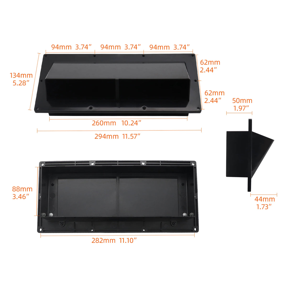 RV Range Hood Exhaust Hood RV Range Hood Vent Cover High Impact and Weather Resistant Structure with Lockable Clip HIP