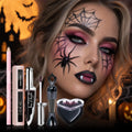 6pcs Dark Blush Lip Stain Mascara Eyeliner Set Gothic Vampire Matte Waterproof Long Lasting Halloween Cosplay Makeup HIP 6pcs
