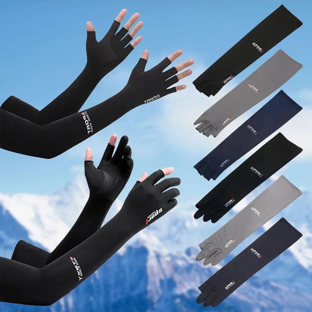 Ice Silk Arm Sleeves – UV Sun Protection for Outdoor Sport UV Arm Sleeves HIP
