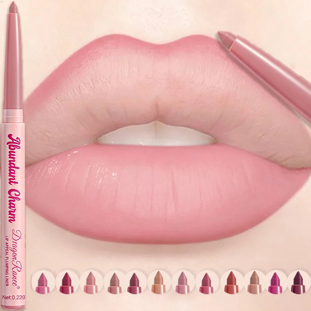 Matte Velvet Lip Liner Pencil Waterproof Precise Outline Lipstick Pen Shaping Plump Lips Contour Sexy Red Lasting Lip Makeup HIP