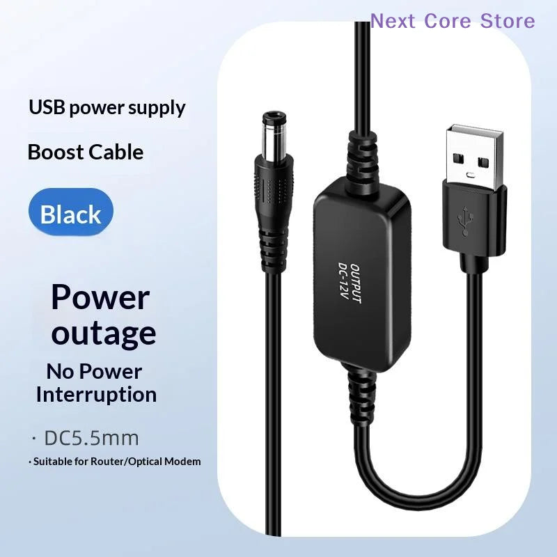 5V to 12V USB Boost Converter Cable for Router & Fan USB Boost Converter Cable HIP
