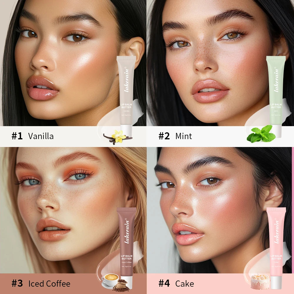 Lip Balm Moisturizing Mirror Long Lasting Lip Gloss Ribbon Espresso Raspberry Toast Plump No-stick Lip Oil Makeup Cosmetic HIP