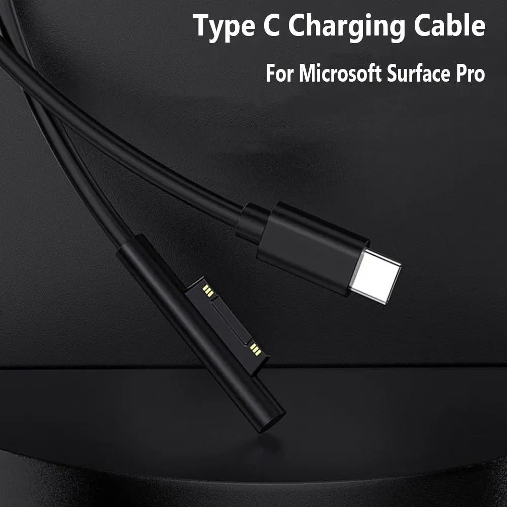 45W USB-C PD Fast Charging Cable for Microsoft Surface Pro USB-C Charging Cable HIP