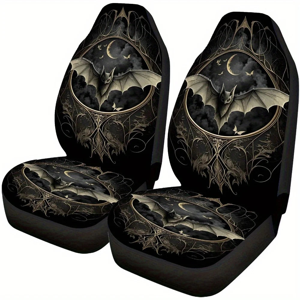 Halloween Bat Car Seat Covers – 2-Piece Set for SUV & Sedan Car Seat Covers HIP 1
