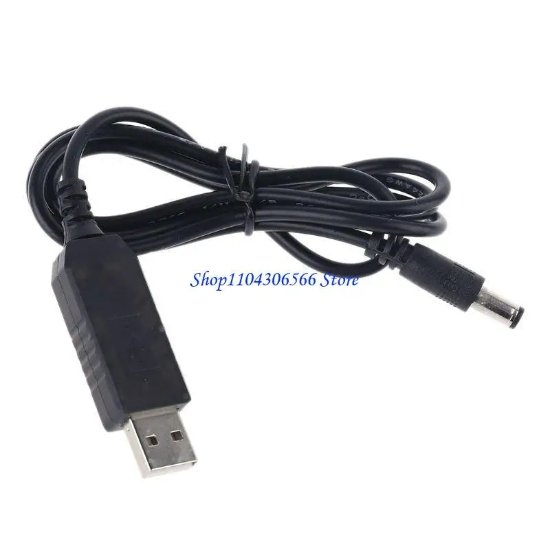 USB 5V to 12V DC Converter Cable – 5.5x2.1mm LED Strip Adapter DC Converter Cable HIP