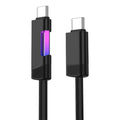 BESY LED USB-C Fast Charging Cable – 3A Braided PD Cord USB-C Charging Cable HIP Black