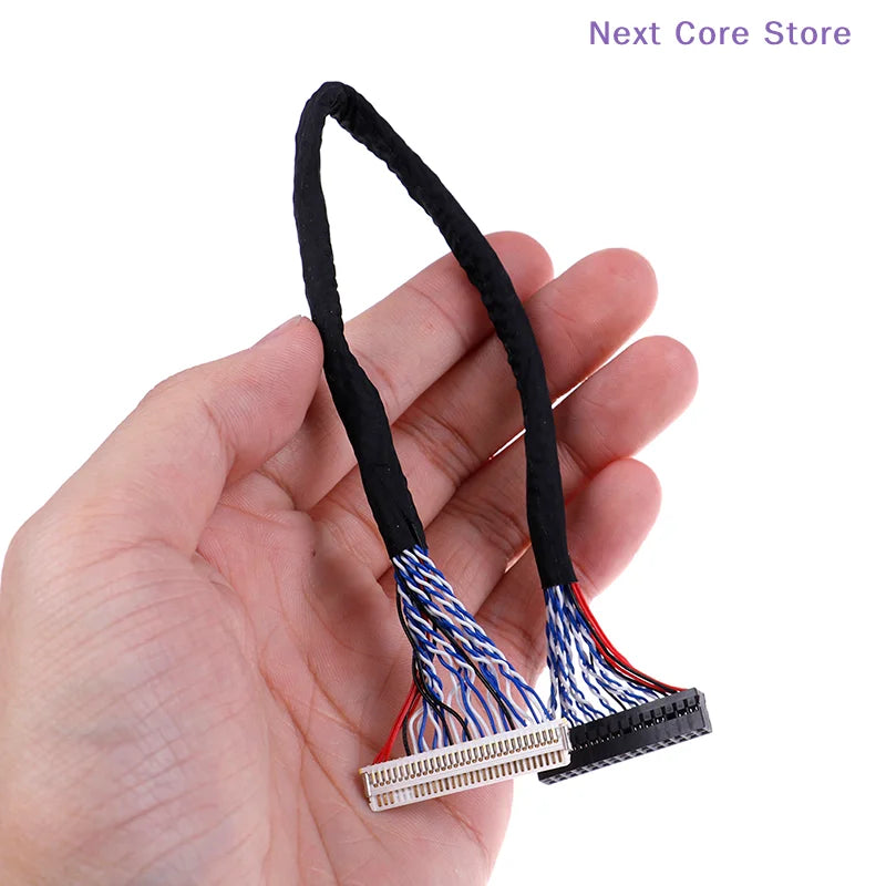 25cm 8-Bit LVDS Cable 30-Pin 2CH for 17–26" LCD/LED Panels LVDS Display Cable HIP