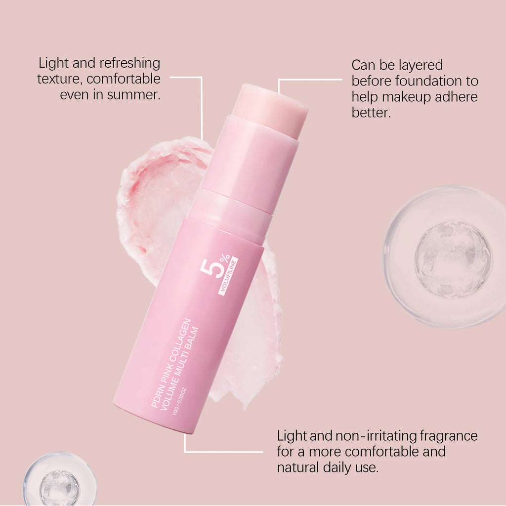 PDRN Pink Collagen Balm Stick – 5% Volufiline Plumping Glow Collagen Balm Stick HIP