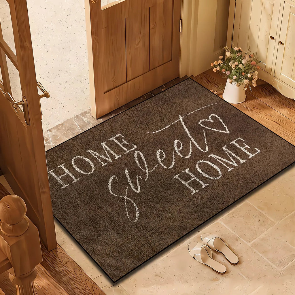 Home Sweet Home Welcome Mat – Anti-Slip Indoor/Outdoor Welcome Doormat HIP