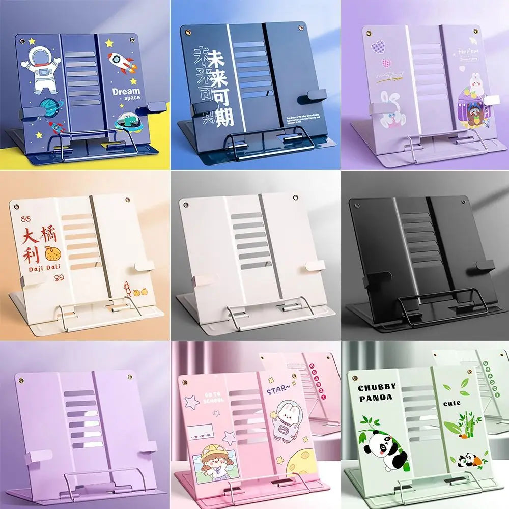 Foldable Metal Book Stand – 6-Angle Adjustable Music Score Book & Music Stand HIP