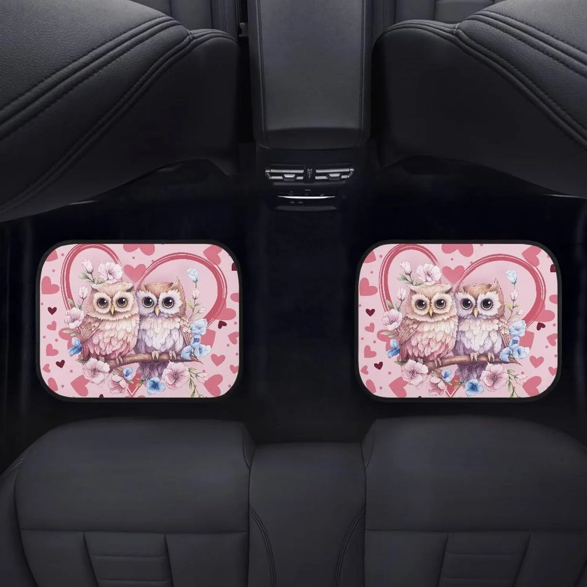Cute Owl Car Floor Mats – Anti-Slip Universal SUV 4-Piece Set Car Floor Mats HIP