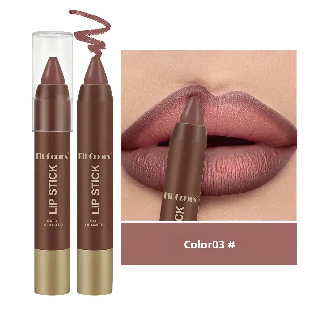 Fit Colors Velvet Matte Lip Liner Pen – 6 Chocolate Shades Matte Lip Liner Pen HIP