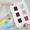 No‑wash Air Cushion Patting Gel Nail Polish 6 Colors Solid Painting Gel High Saturation Pigment Nail Gradient Blush Concealer HIP 6 Colors 03