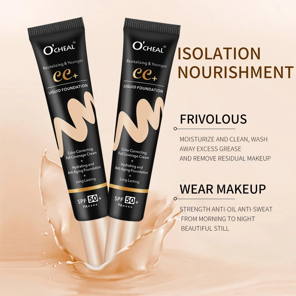 BB Cream SPF50 PA++++ Foundation Primer – Waterproof, Brightening BB Cream Foundation HIP