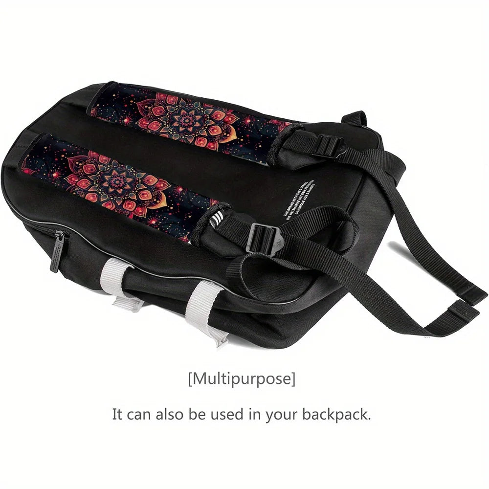 Red & Black Mandala Seat Belt Cover – Shoulder Strap Protector Seat Belt Cover HIP