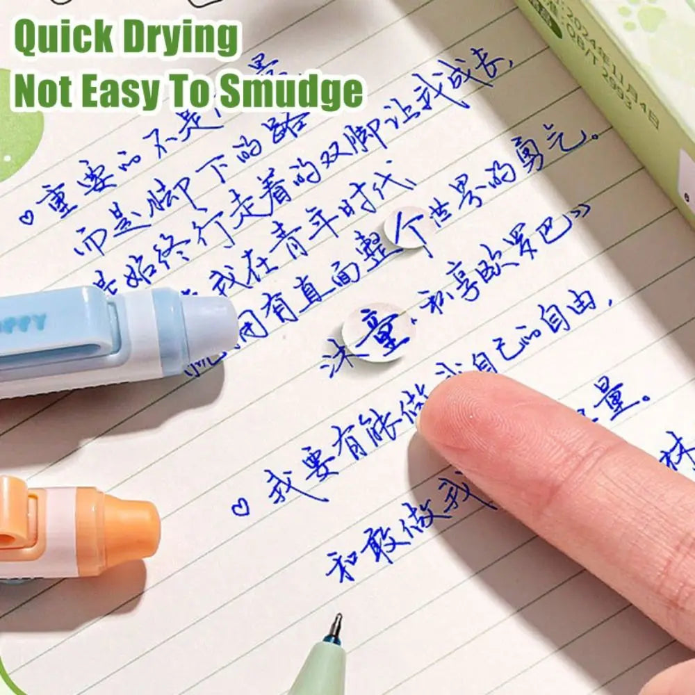 4-Pack Erasable Gel Pens 0.5mm – Black & Blue Quick Dry Ink Erasable Gel Pens HIP