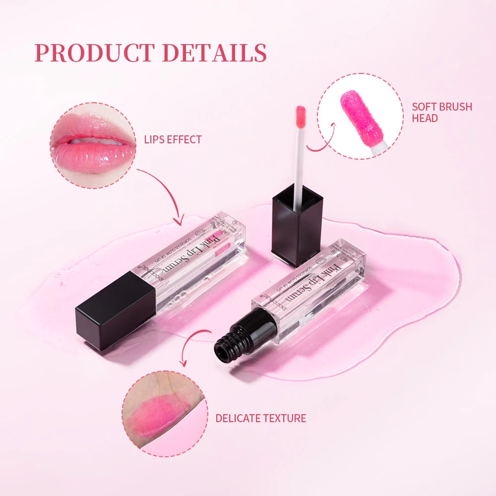 Pink Lip Serum Moisturizing Fresh Effective Reduce Pigmentation Exfoliating Plumper Sexy Care Cosmetics HIP