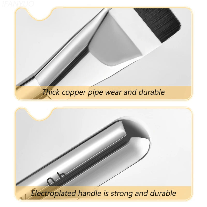 Ultra Thin Foundation Brush Lightweight and Thin Face Contour Brush Flat Contour Brush Blending Foundation Cream Makeup Brushes HIP