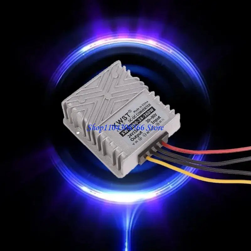 DC Step-Down Converter 30V–90V to 24V IP67 Waterproof DC Voltage Converter HIP 15A CN