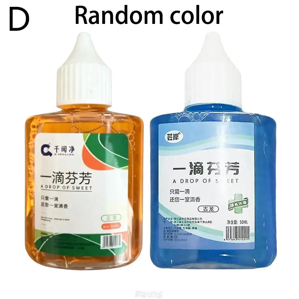 50ml Bathroom Freshener A Drop of Fragrance Lasting Air Freshener Toilet Deodorant Aroma Room Deodorant Fragrance HIP Cologne random 1pc