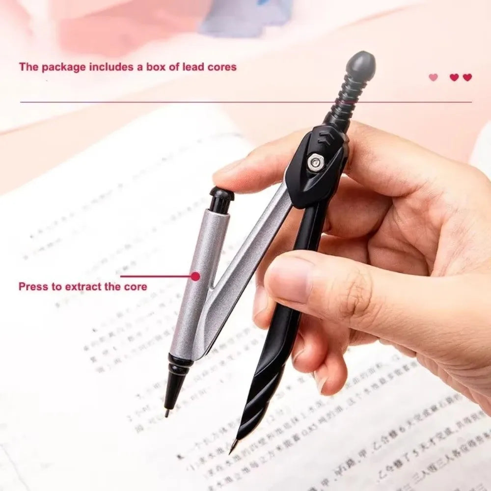 Adjustable Metal Drawing Compass 1–30cm | Students & Drafting Drafting Compass HIP