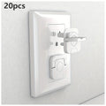 Outlet Plug Covers 10/20 Pcs – White 3-Hole Socket Safety Caps Outlet Safety Covers HIP C39-20pcs