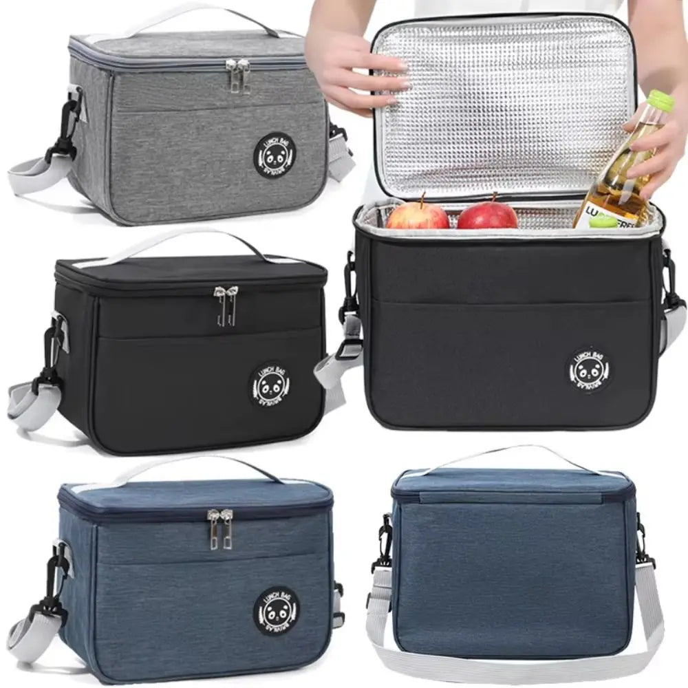 Large Insulated Lunch Bag Double Layer Oxford Cloth & Strap Insulated Lunch Bag HIP