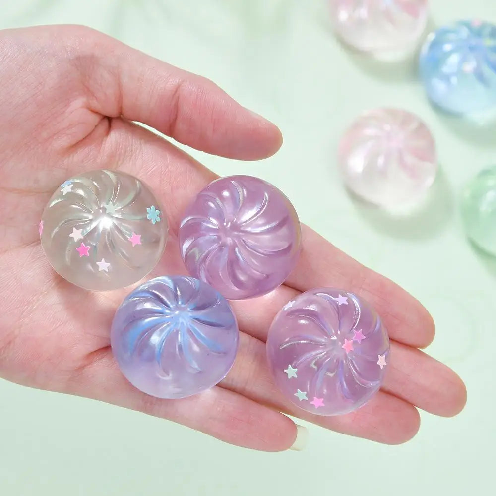Giant Glitter Dumpling Toy Cute Mega Rainbow Dumplings Stress Anxiety Relief Fidget Toys for Kids Slow-rebound Decompression Toy HIP