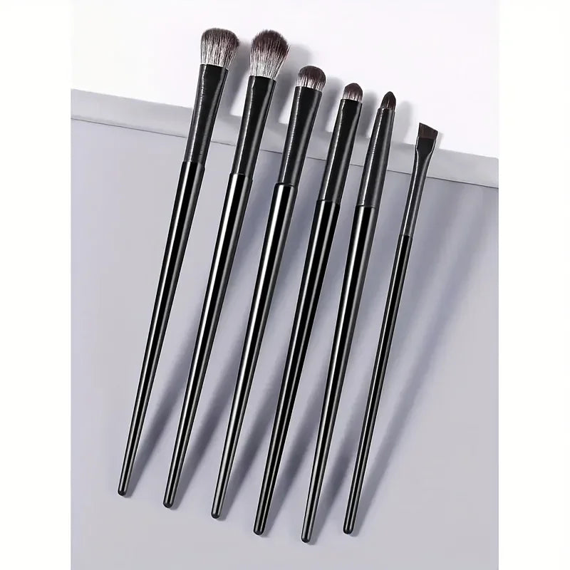 6-Piece Eye Makeup Brush Set – Eyeshadow, Liner & Brow Eye Makeup Brush Set HIP C511-6pcs