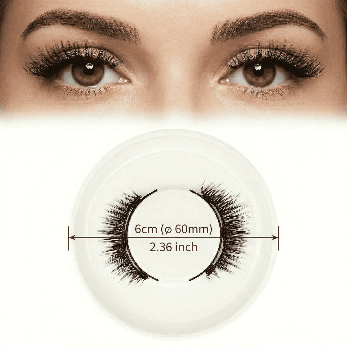 False Eyelashes Magnetic Eyelashes Glue Free No Glue Eyelashes 1 Pair with 1 Lash Applicator Feathery False Eyelashes Natural HIP