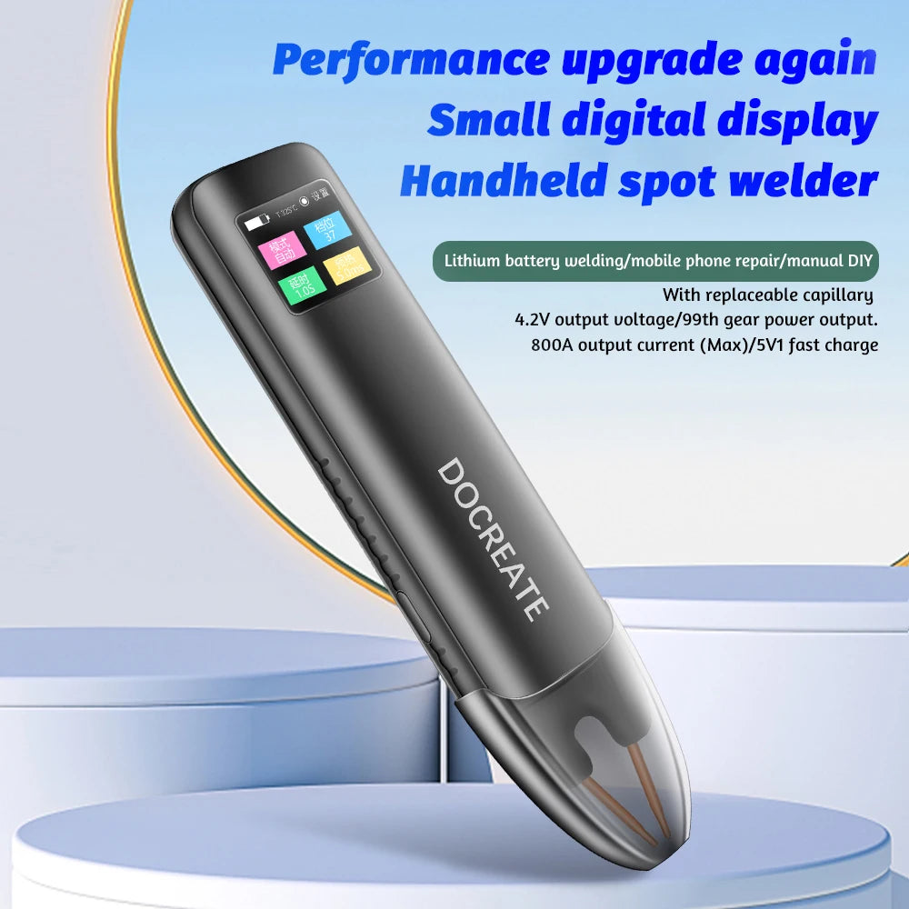 Handheld Spot Welder Portable Digital LED 11-Level 18650 DIY Handheld Spot Welder HIP