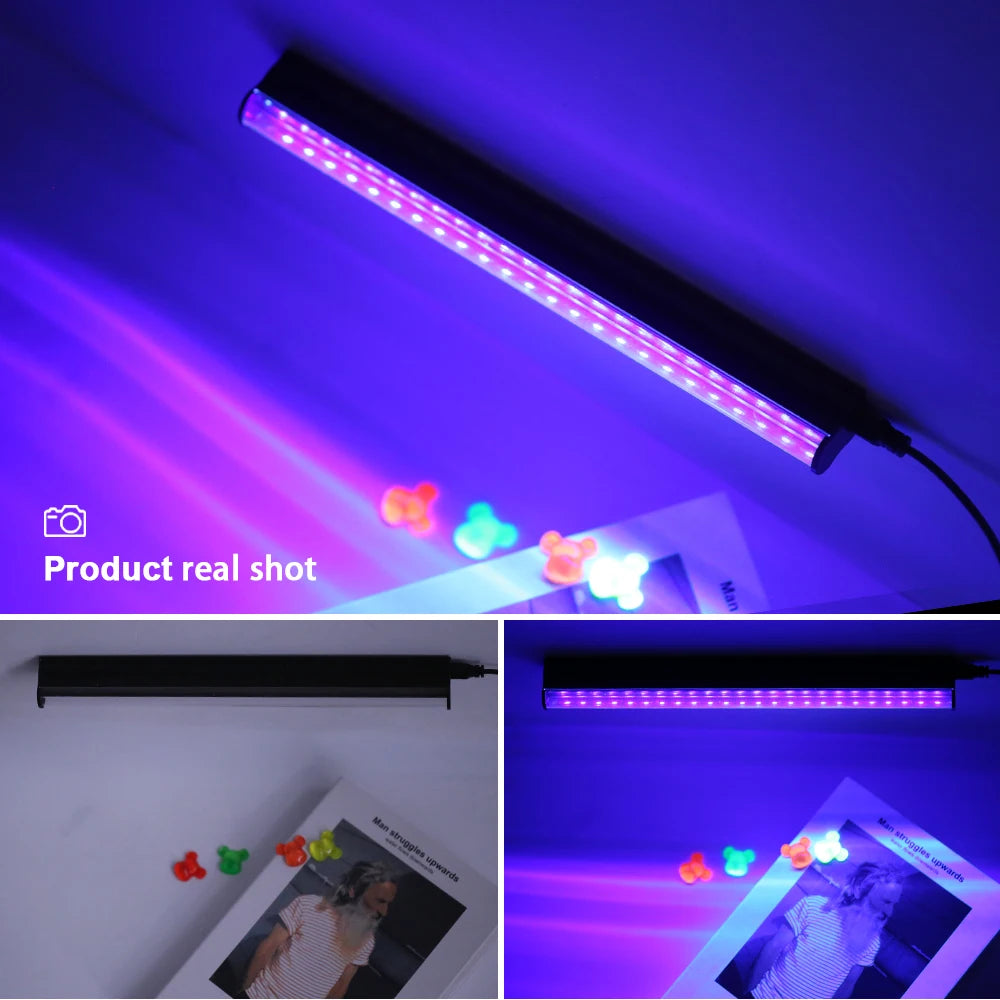 USB UV Black Light T5 Tube 6W 395nm – Glow Party Strip Lamp UV Black Light Tube HIP