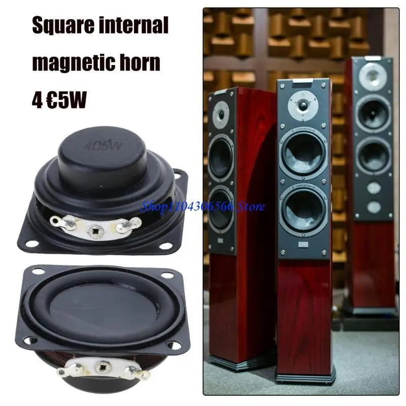 2-Pack 40mm Internal Speakers 4Ohm 5W Full-Range Replacement Internal Speaker Drivers HIP