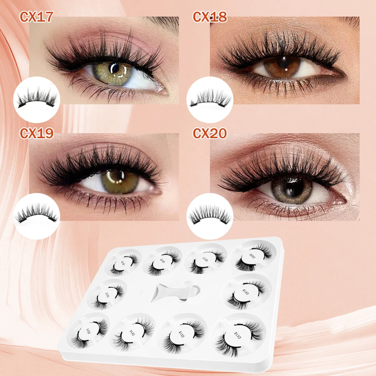 YSDO 10pairs 3D Magnetic False Eyelashes Kit Reusable Natural Mink False Lashes Professional Eyelash Extension With Tweezer HIP