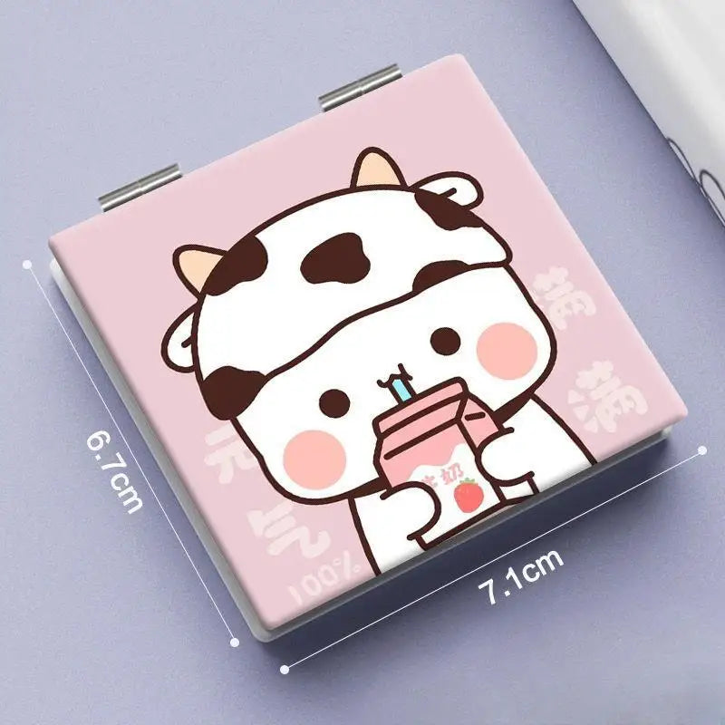Bubu & Dudu Double-Sided Foldable Compact Makeup Mirror