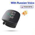 Rechargeable Wrist Blood Pressure Monitor | Voice Readout Wrist BP Monitor HIP Black--Russian