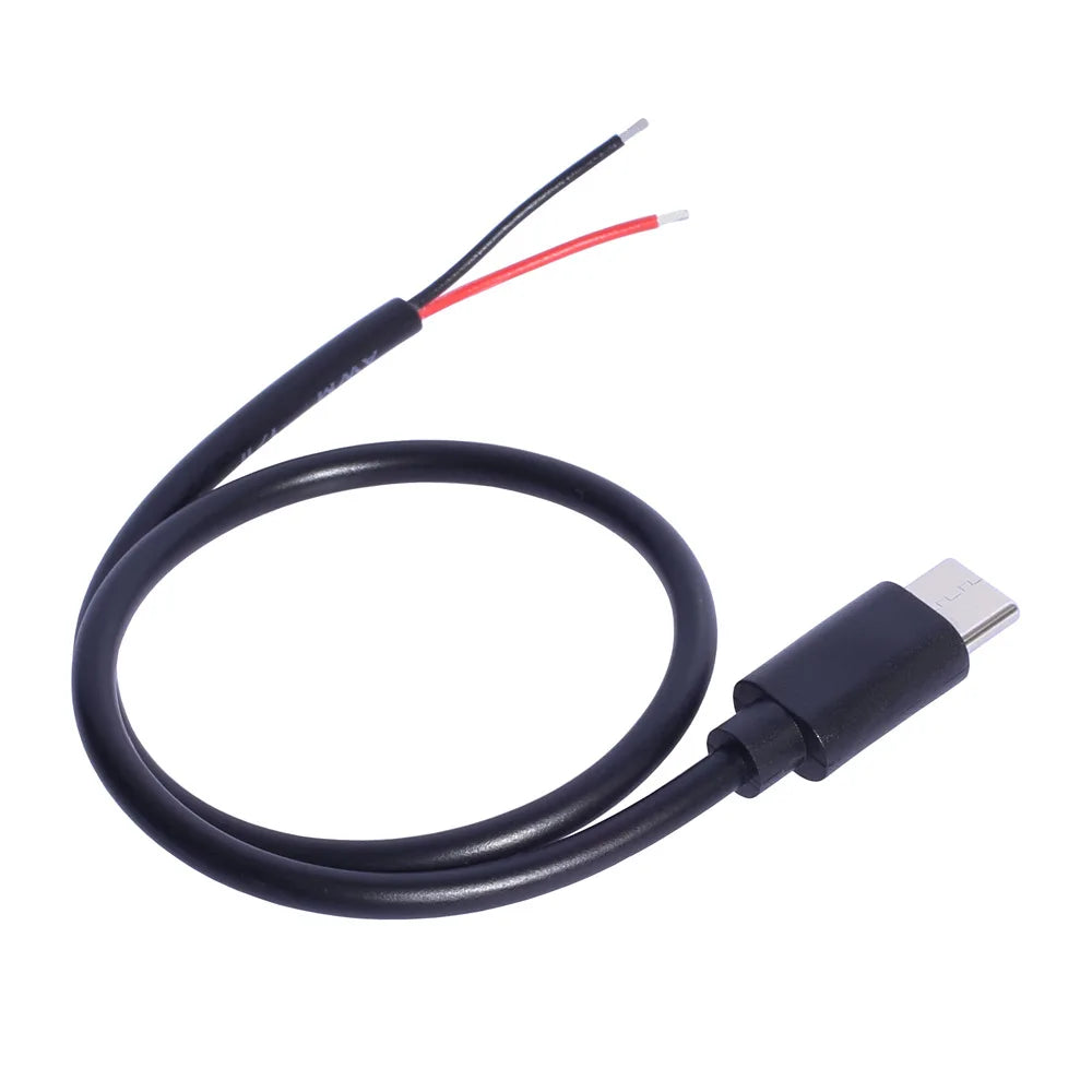 USB-C to Bare Wire Open End Cable 5V 3A 15W DIY Charging USB-C Charging Cable HIP