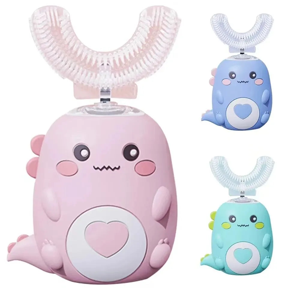 Kids U-Shaped Electric Toothbrush – 360° Silicone USB Charge Kids Electric Toothbrush HIP