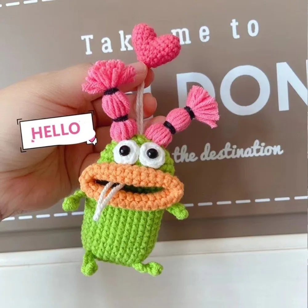 Handmade Knitted Key Pouch – Cute Pull-Out Key Holder Knitted Key Holder HIP