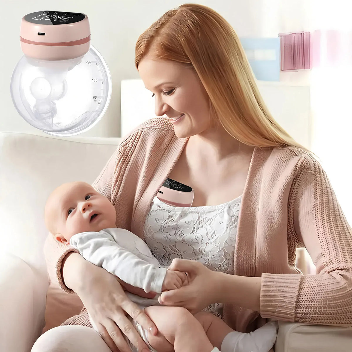 Hands-Free Wearable Electric Breast Pump – Silent & USB Wearable Breast Pump HIP